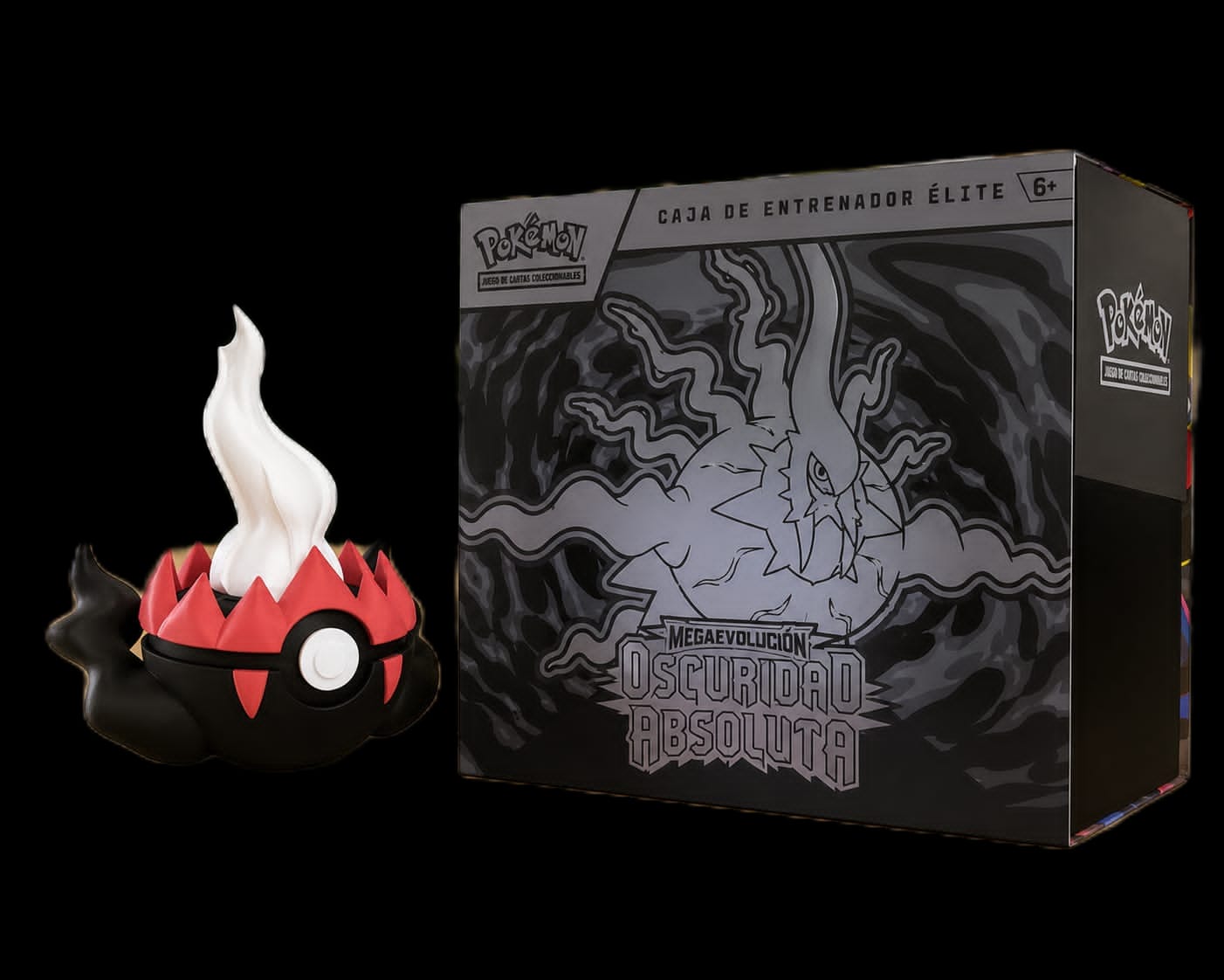  PACK POKEMON TCG - ETB MEGA EVOLUCIONES OSCURIDAD ABSOLUTA ( ESPAÑOL ) + POKEBALL